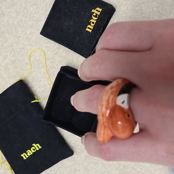 Flamimgo ring, full set + pouch. - Picture 8 of 16